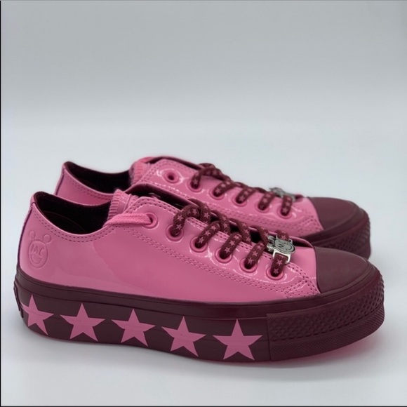 LAST PAIR! Size 9.5 PINK CONVERSE x MILEY Cyrus - Picture 3 of 5